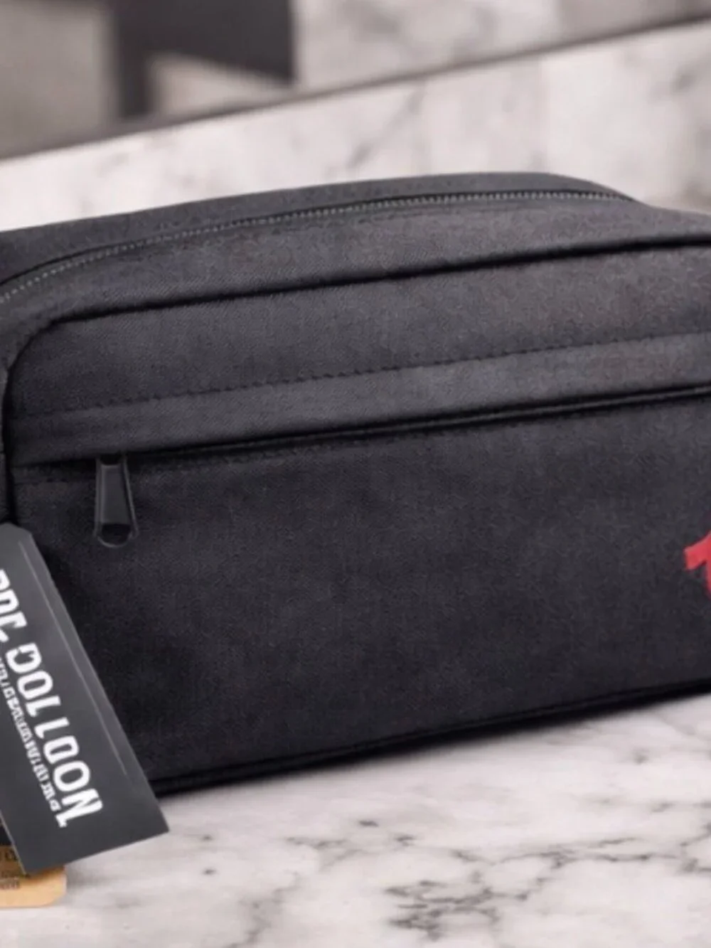 True Religion Black Belt Bag for Men